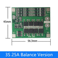 2S 3S 4S Li-ion Lithium Battery 18650 Charger Protection Board BMS 20A 25A 40A 60A Enhance Balance with Balance For Drill Motor
