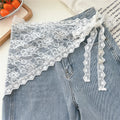 2025 HOT SALE! Y2K Women Lace Tulle Bandage Skirt Stacked Lace Half Skirt Layering Small Butt Curtain Flower Triangle Hair Scarf