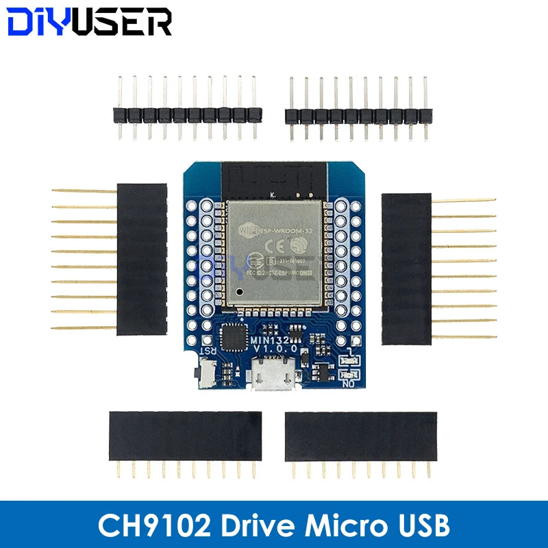 For Wemos Mini D1 ESP8266 ESP32 ESP-32S WIFI Bluetooth CP2104 Development Board Module With Pins