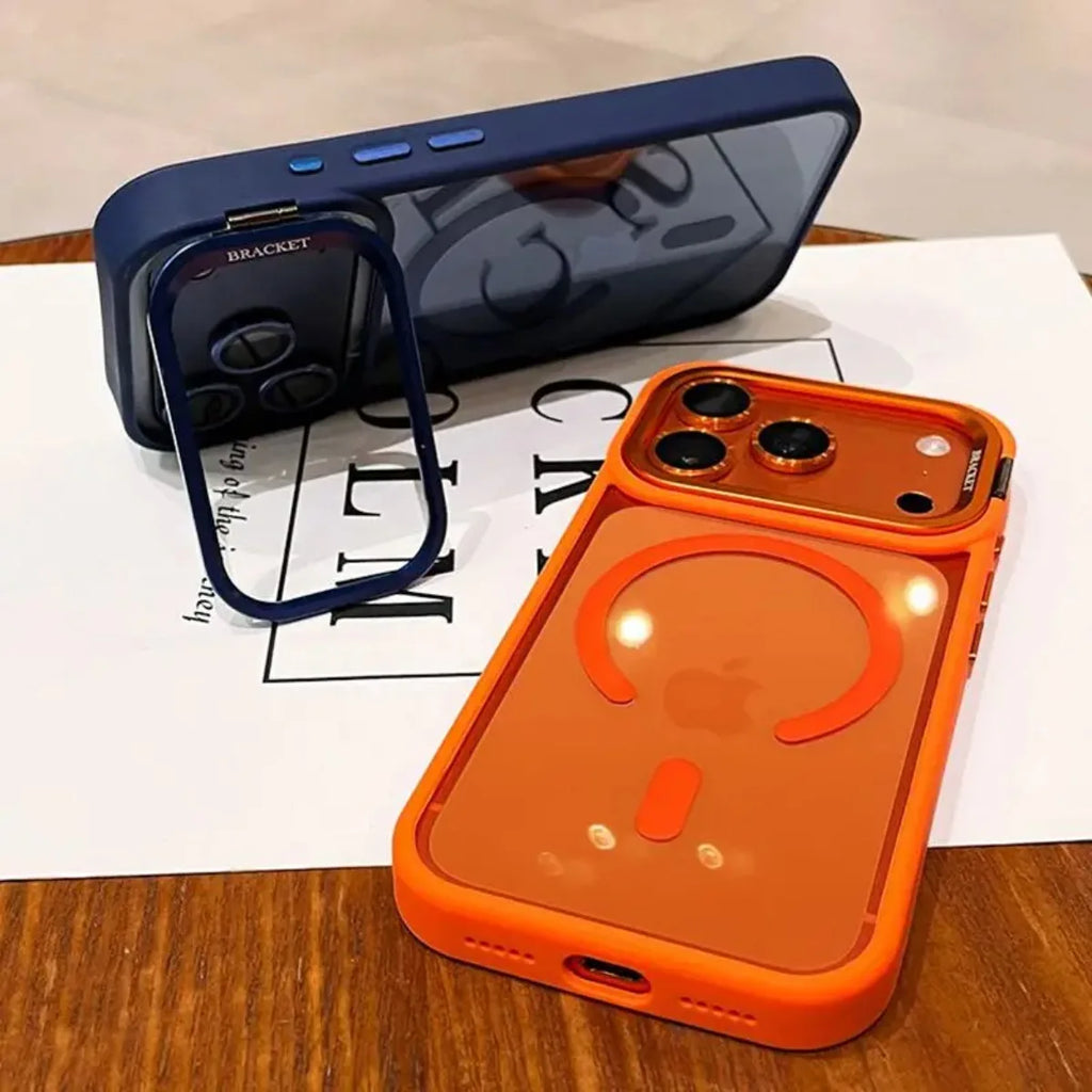 Camera Bracket Magsafe Phone Case for IPhone 17 Pro Max Air Wrist Strap Lens Film Cover for IPhone 16 15 14 Plus 11 12 13 Pro