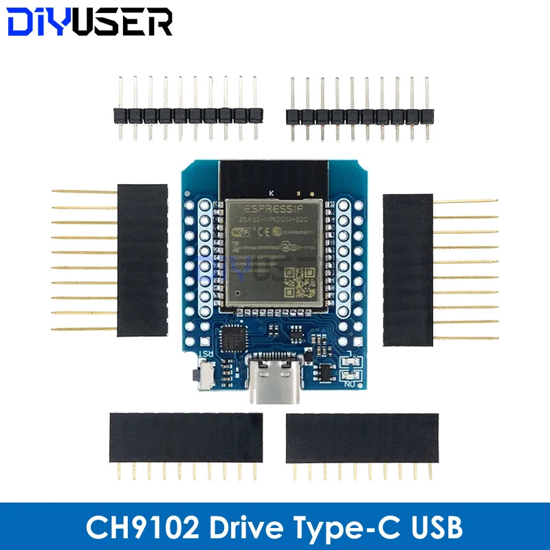 For Wemos Mini D1 ESP8266 ESP32 ESP-32S WIFI Bluetooth CP2104 Development Board Module With Pins
