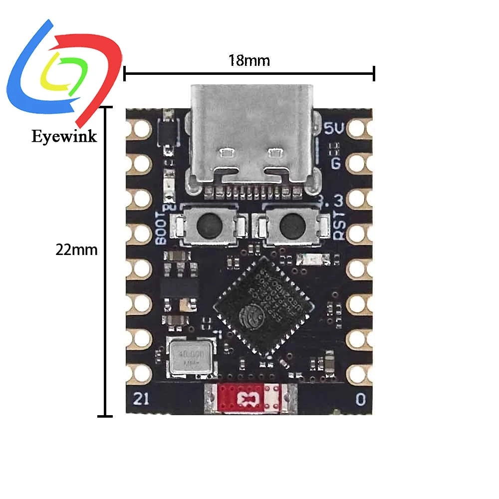 ESP32-C3 Development Board Modules Super Mini Development Board 32-Bit Single-Core Processor ESP32 C3 16Pin Type-C