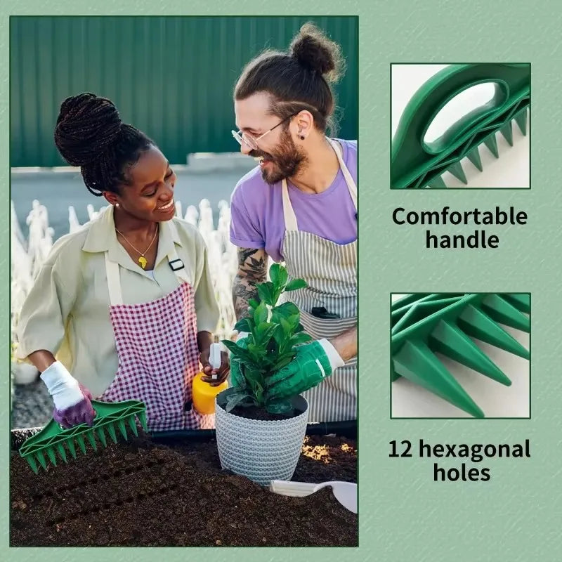 Seeds Spreader Seed in Gardening Manual Soil Portable Seeds Spacer Soil Puncher for Planting Seeds Soil Loosening