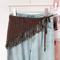 2025 HOT SALE! Y2K Women Lace Tulle Bandage Skirt Stacked Lace Half Skirt Layering Small Butt Curtain Flower Triangle Hair Scarf