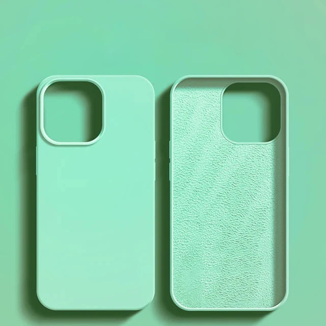 Luxury Shockproof Case For Apple iPhone 11 12 13 14 15 16 17 Pro Max 17 Air Plus Liquid Silicone Cases Cover Phone Accessories