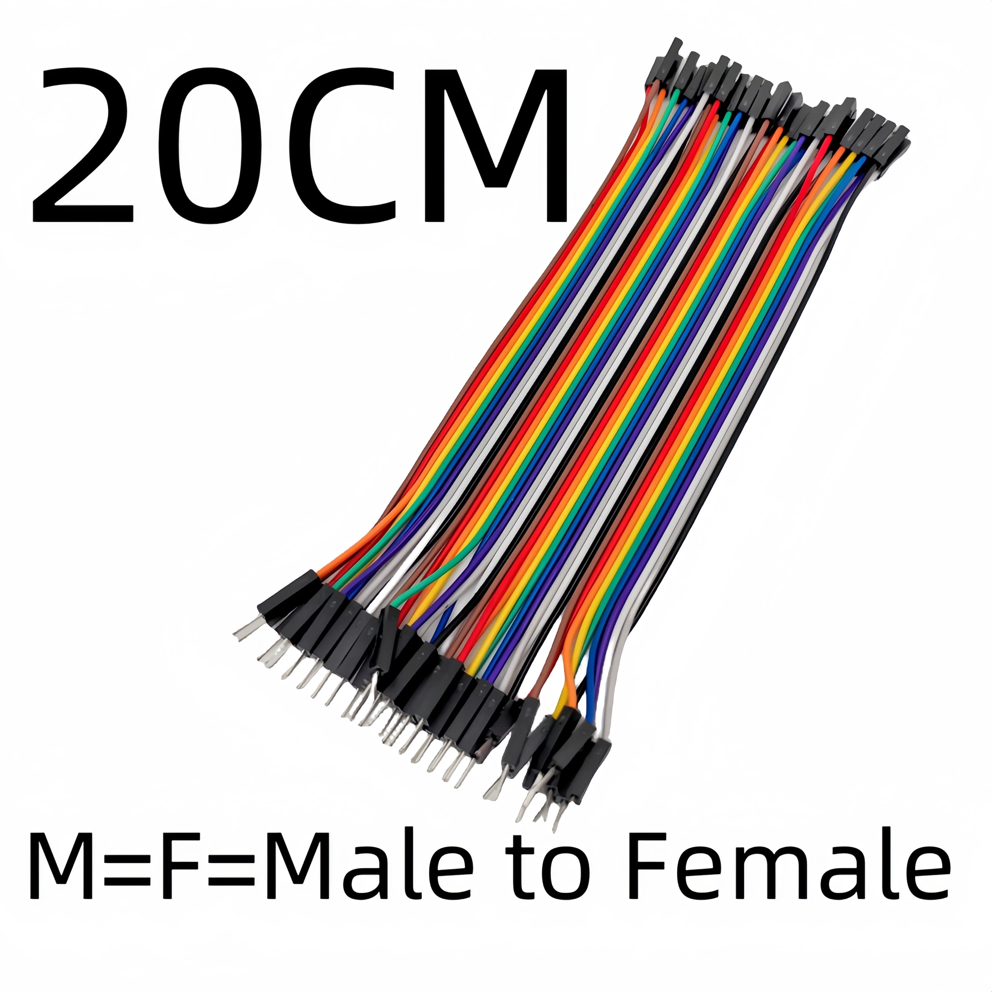 40-120pcs Dupont Line 10CM 20CM 30CM 40Pin Male to Male + Male to Female Female to Female Jumper Wire Dupont Cable for  DIY KIT