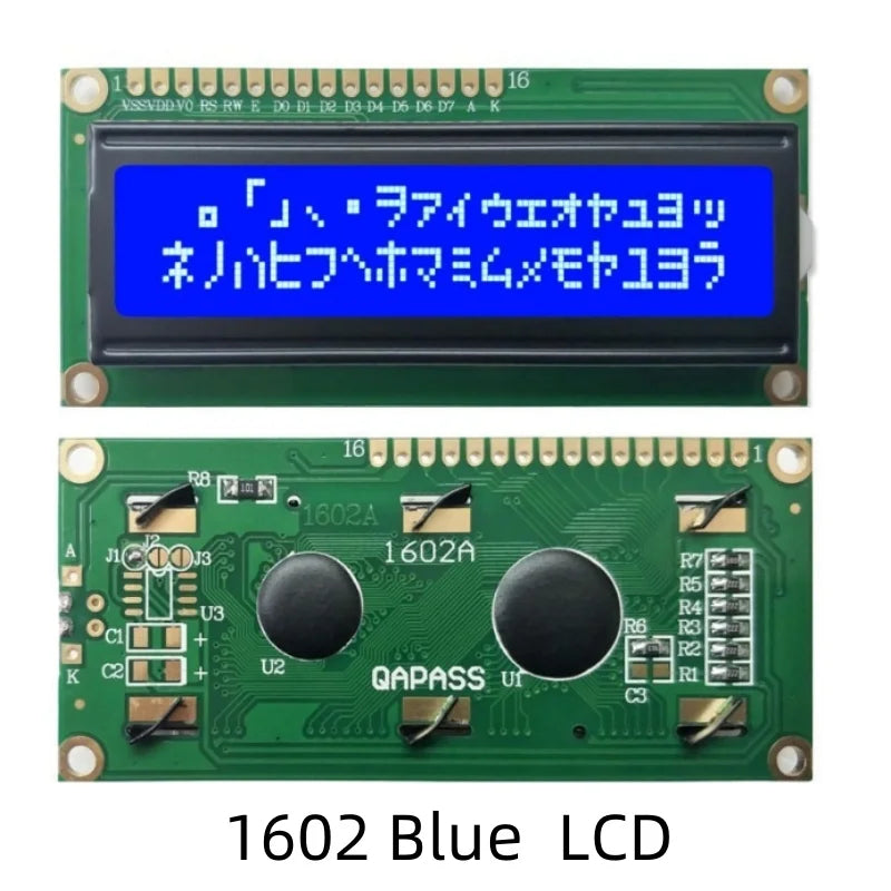 LCD1602 Module Blue Green Screen For Arduino LCD1602A LCD Character UNO R3 Mega2560 Display PCF8574T IIC I2C Interface