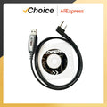 Baofeng USB Programming Cable BF-5RH 13Plus 17Plus V2 Quansheng UVK5 UVK6 5RPlus Programming Cable CD Software Radio Accessories