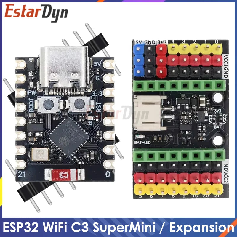 ESP32-C3 MINI Development Board ESP32 SuperMini Development Board ESP32-C3 Development Board WiFi Bluetooth Expansion Board