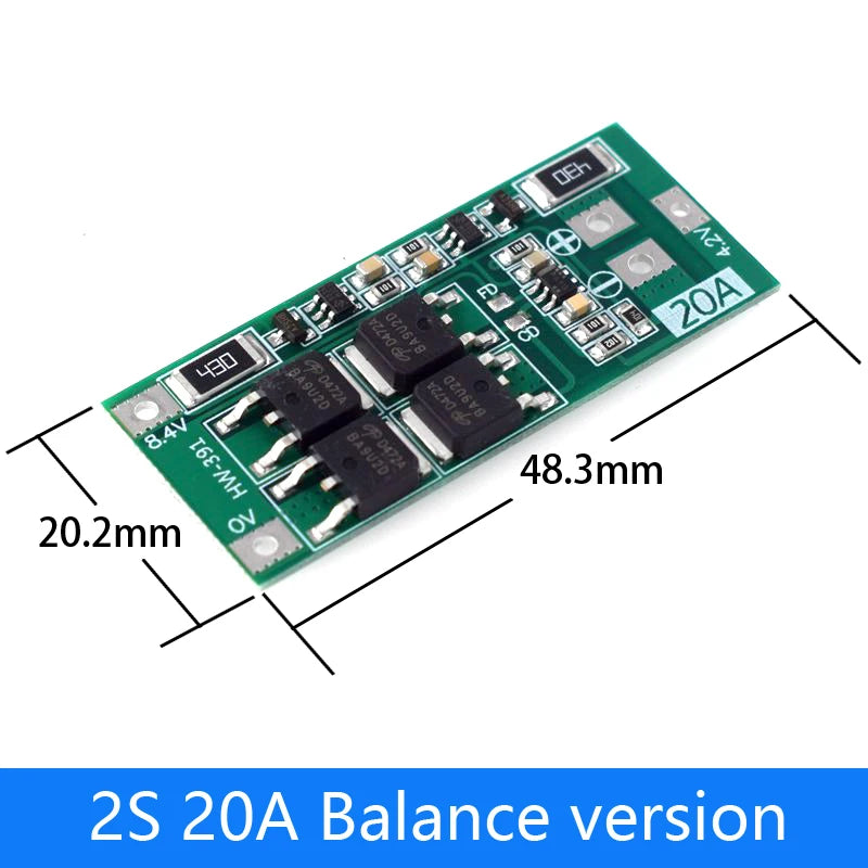 2S 3S 4S Li-ion Lithium Battery 18650 Charger Protection Board BMS 20A 25A 40A 60A Enhance Balance with Balance For Drill Motor
