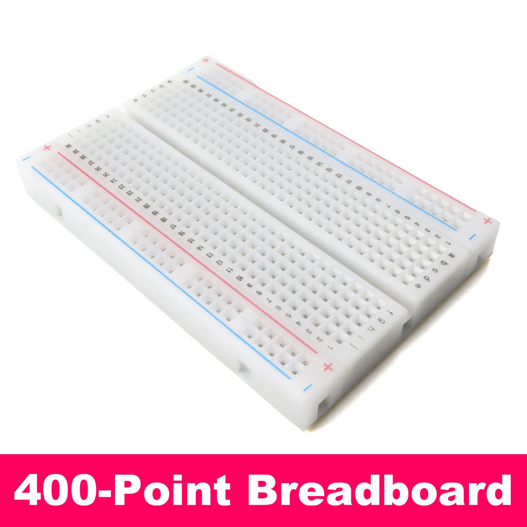 Solderless Breadboard Kit 830 Point 400 Point MB-102 HW-131 Power Module 3.3V 5V 65PCS Jumper Wire Set for Arduino Raspberry Pi