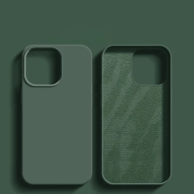 Luxury Shockproof Case For Apple iPhone 11 12 13 14 15 16 17 Pro Max 17 Air Plus Liquid Silicone Cases Cover Phone Accessories