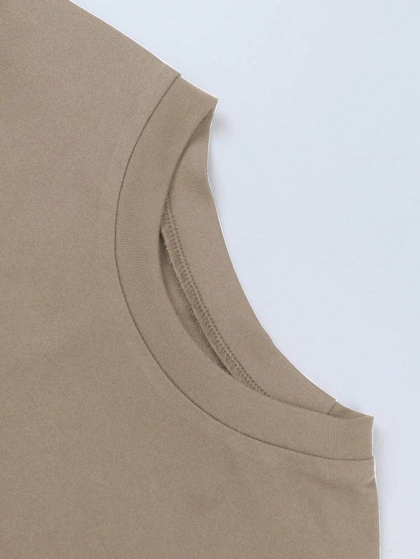 Women's Solid Color Short Sleeve T-Shirt, Minimalist Basic Top for Summer