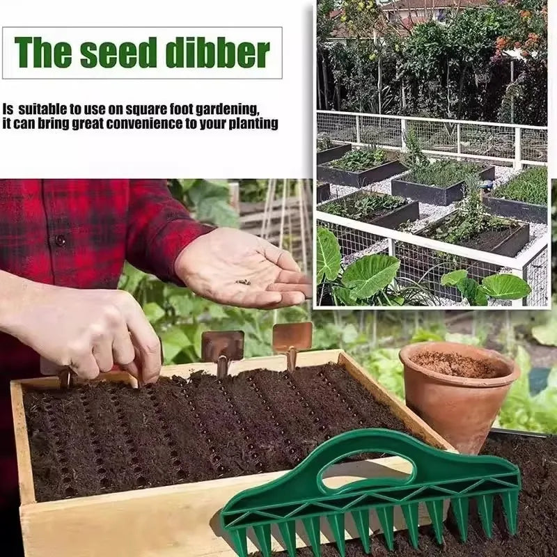 Seeds Spreader Seed in Gardening Manual Soil Portable Seeds Spacer Soil Puncher for Planting Seeds Soil Loosening