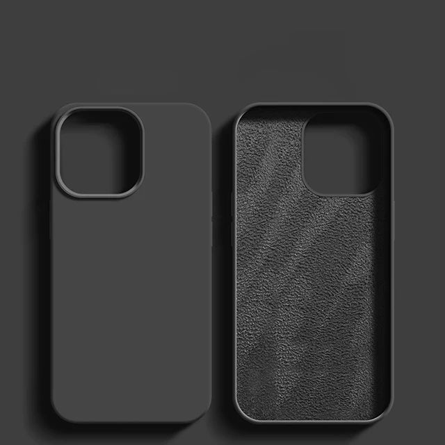 Luxury Shockproof Case For Apple iPhone 11 12 13 14 15 16 17 Pro Max 17 Air Plus Liquid Silicone Cases Cover Phone Accessories