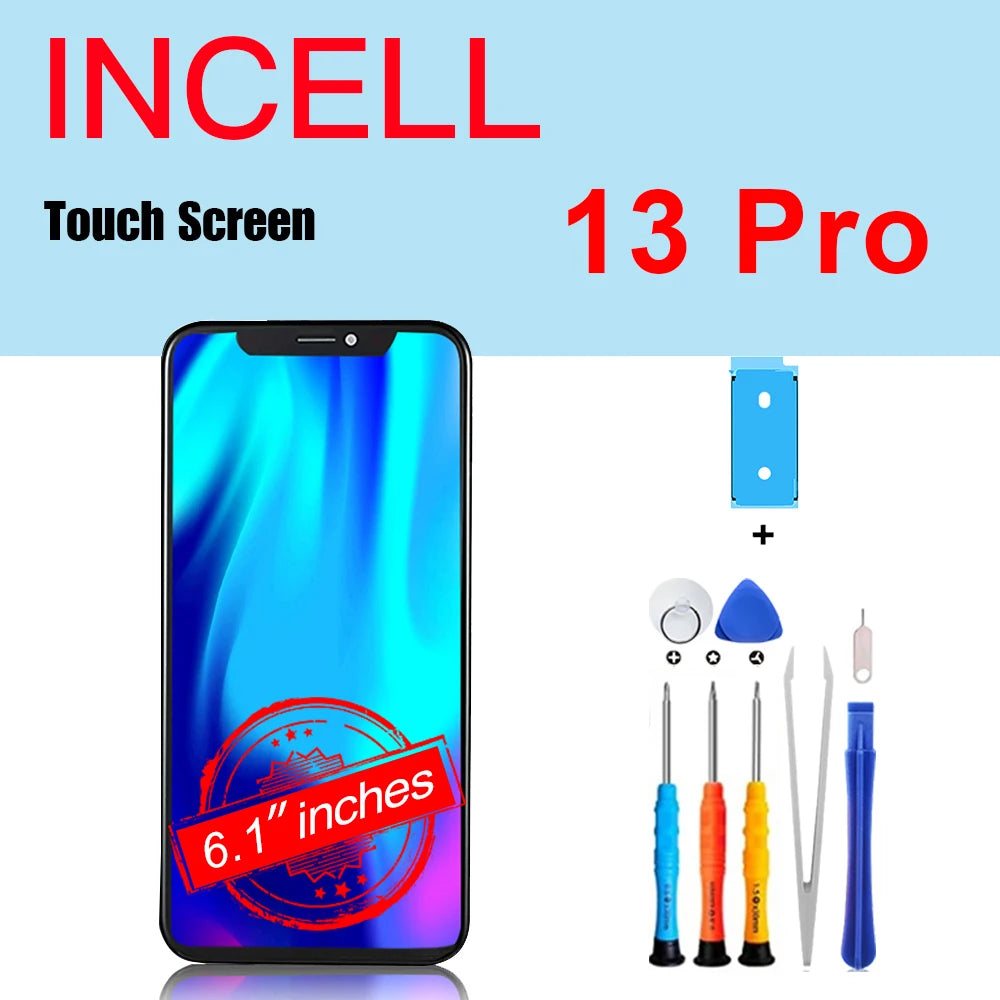 PINZHENG High Quality Screen INCELL LCD OLED For iPhone 14 Pro 15 Plus 13 Pro Max Displays For iPhone Replacement With Tools