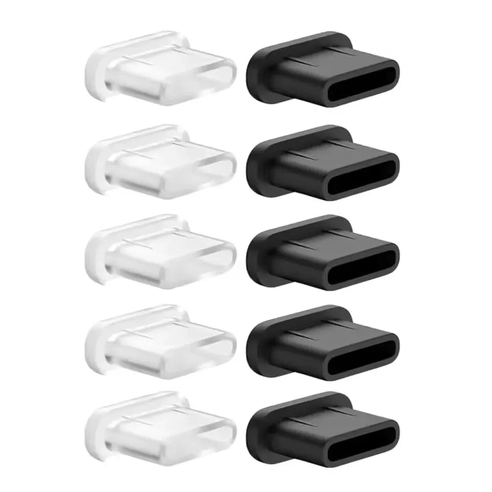 Silicone Dust Plugs Type C Charging Port Protector Stopper Cap Cover for Iphone 16 15 Pro Max 16 15 Plus Samsung Anti-Dust Plug