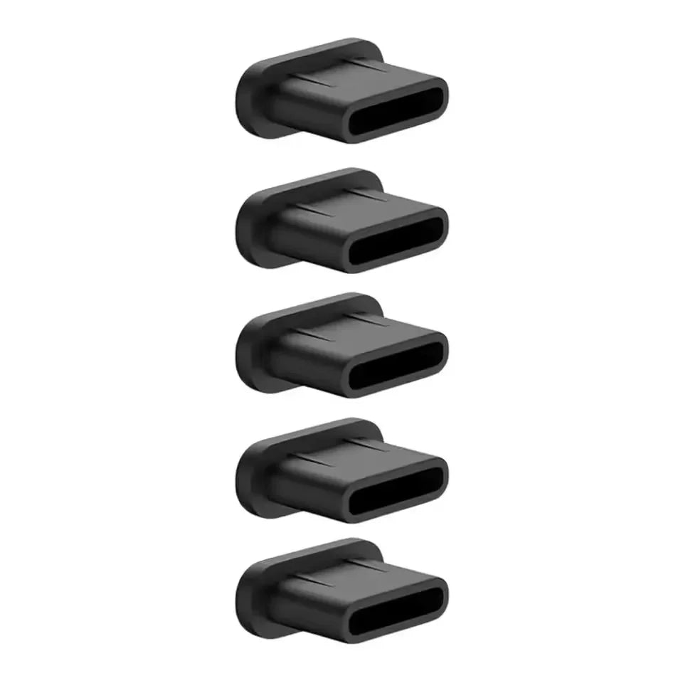 Silicone Dust Plugs Type C Charging Port Protector Stopper Cap Cover for Iphone 16 15 Pro Max 16 15 Plus Samsung Anti-Dust Plug