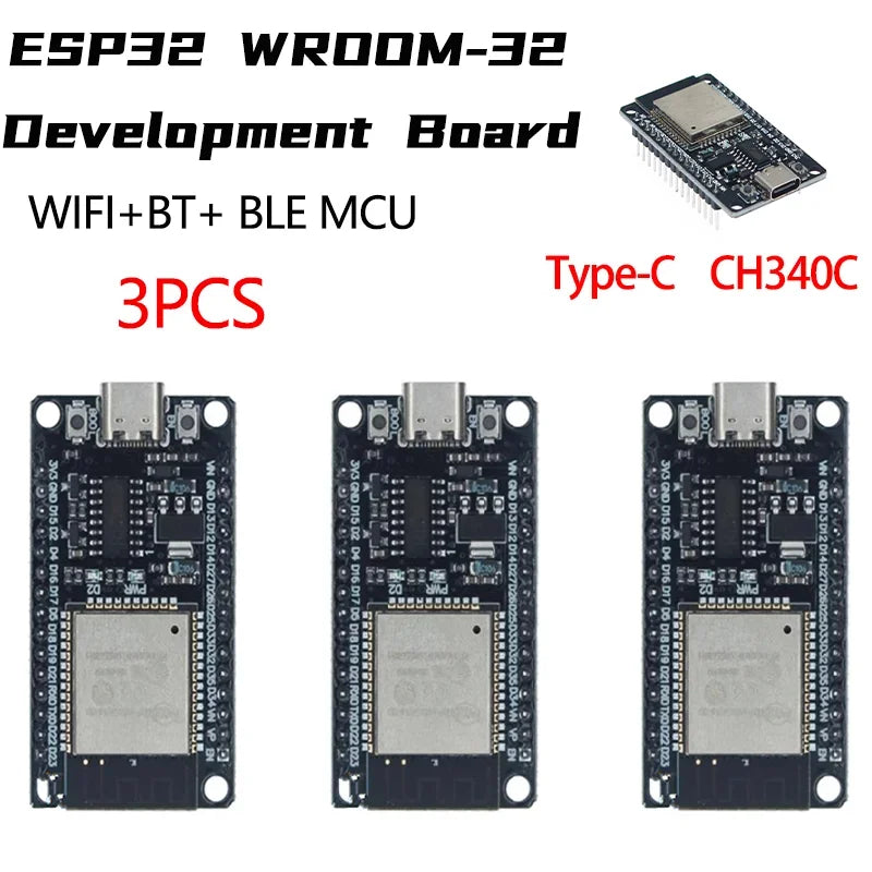 32 WR-32 Development Board TYPE-C CH340C/ CP2102 WiFi+Bluetooth Ultra-Low Power Consumption Dual Core Wireless Module