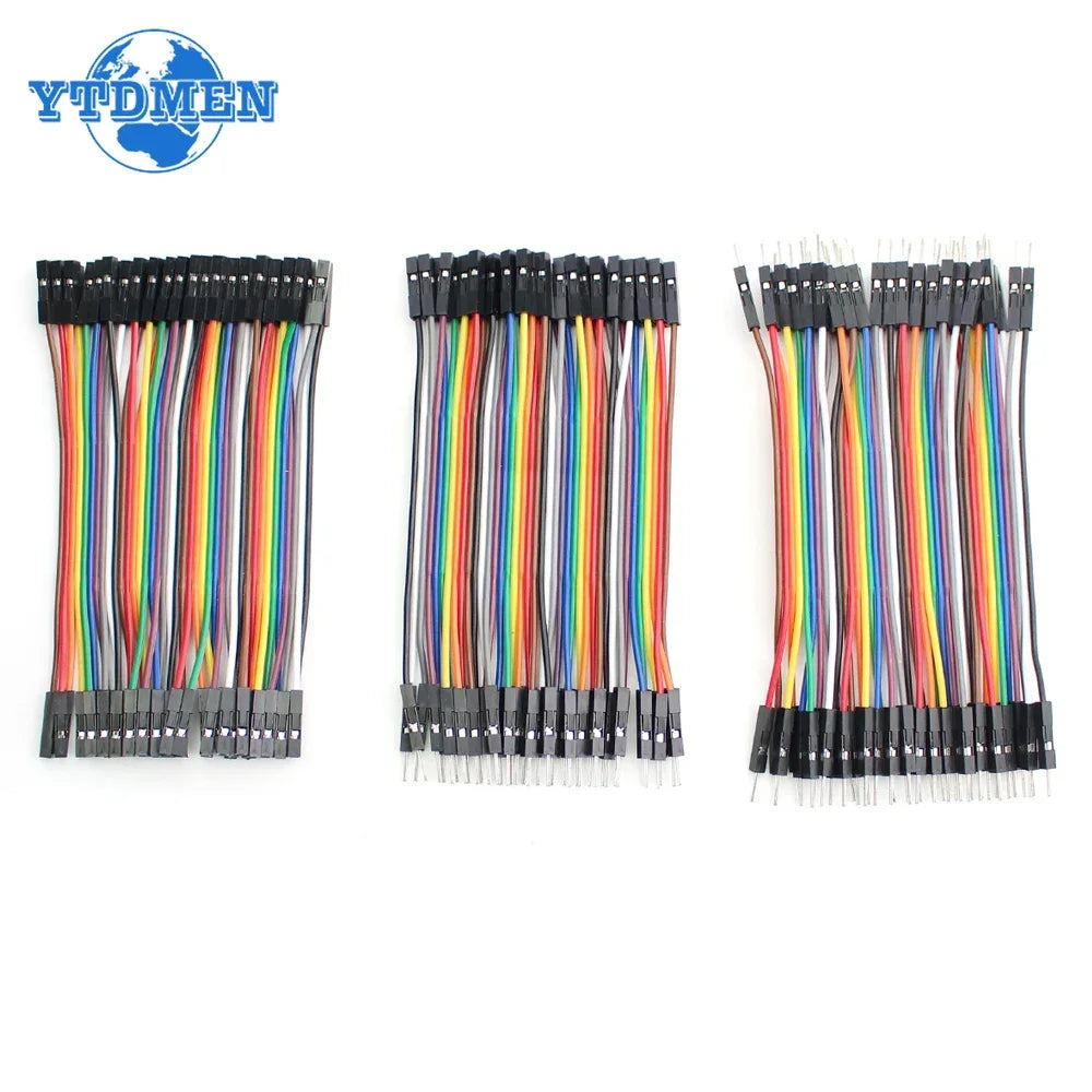 Dupont Line 10cm/20cm/30cm Jumper Wire Dupont Cable Male To Male+Female To Male + Female To Female 20/40pin for Arduino DIY KIT