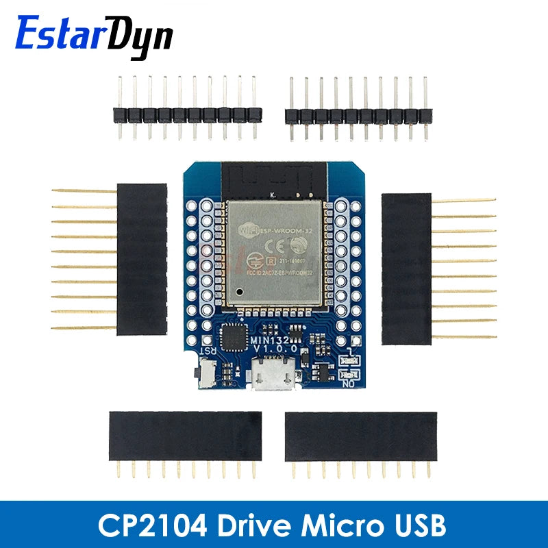 For Wemos Mini D1 ESP8266 ESP32 ESP-32S WIFI Bluetooth CP2104 Development Board Module For Arduino With Pins