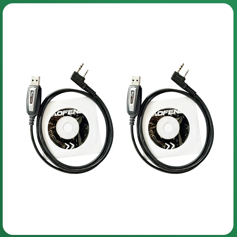 USB Programming Cable for Quansheng UV-K5 UV-K6 Baofeng UV-13 UV-S9 Plus UV-17 UV-82 UV-16 UV-21 With CD UV-5R Radio Accessories