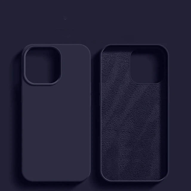 Luxury Shockproof Case For Apple iPhone 11 12 13 14 15 16 17 Pro Max 17 Air Plus Liquid Silicone Cases Cover Phone Accessories