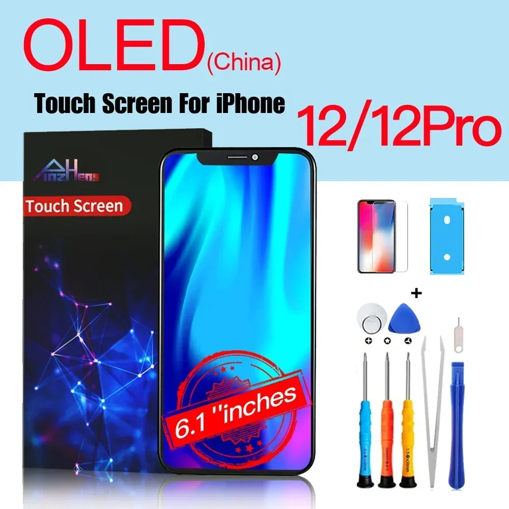 PINZHENG High Quality Display INCELL LCD OLED OEM AMOLED For iPhone XS MAX X XR 11 12 13 MINI PRO PROMAX Screen Replacement