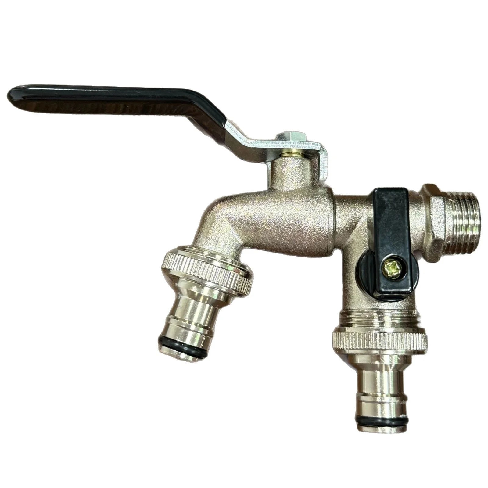 Garden Tools Brass Water Faucet 1/2" Outside & Inside Easy Turn On/Off Lever Handle Watering Supply Taps Ball Valve