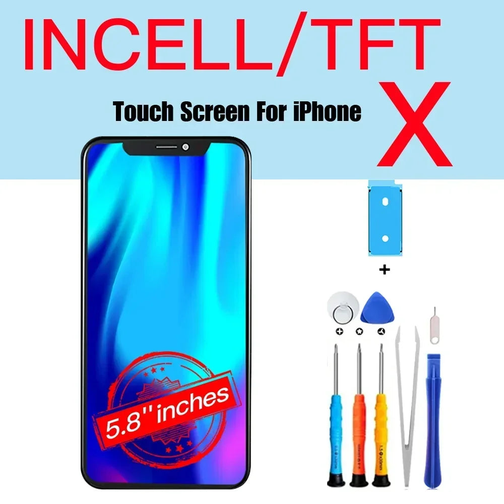 PINZHENG High Quality Display INCELL LCD OLED OEM AMOLED For iPhone XS MAX X XR 11 12 13 MINI PRO PROMAX Screen Replacement