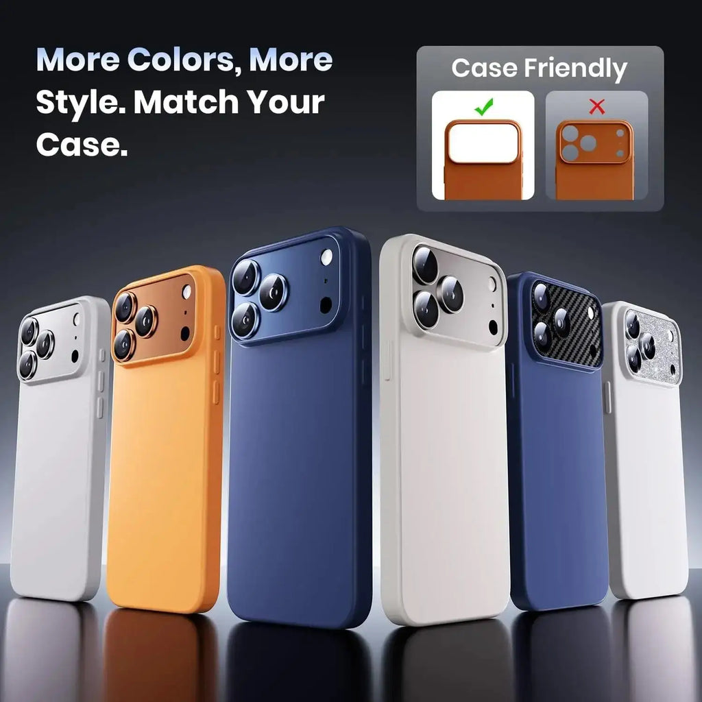 For Phone 17 Pro Max 17 Pro Camera Lens Protector Strong Ziai Adsorption Metal Glass Camera Screen Full Protective Cover