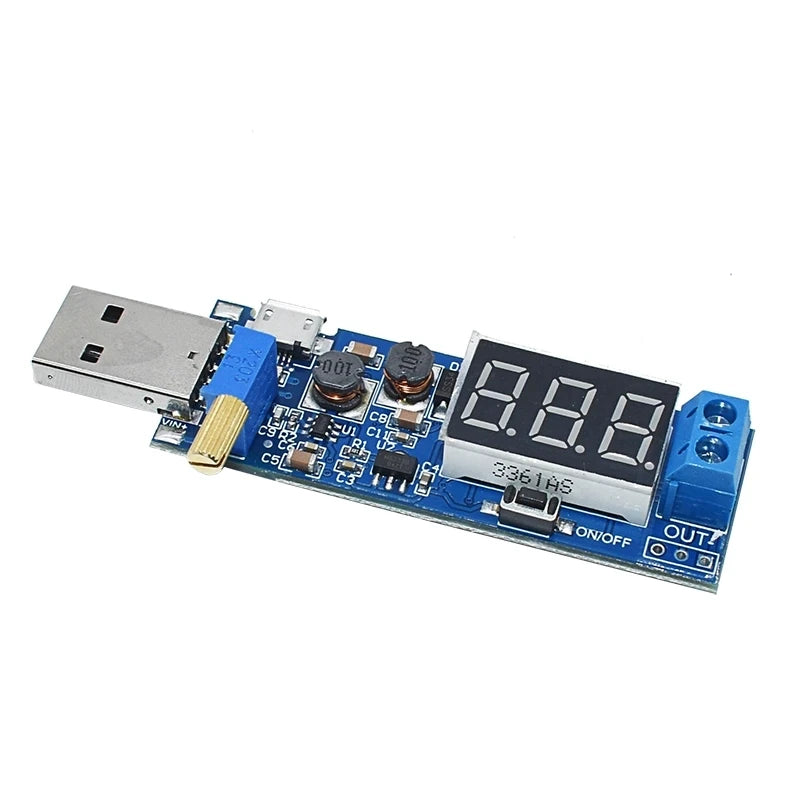 Boost Buck Converter USB Step UP / Down Power Supply Module DC-DC 5V to 3.3V / 12V Adjustable Out DC 1.2V-24V