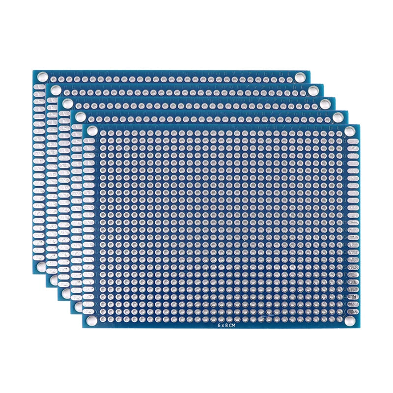 5/10PCS PCB Board Prototype Board Blue 2x8/3x7/4x6/5x7/7x9cm Double Sided Circuit Boards For DIY Soldering Project