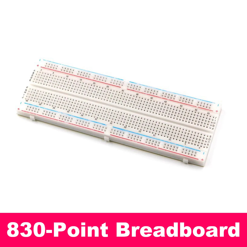 Solderless Breadboard Kit 830 Point 400 Point MB-102 HW-131 Power Module 3.3V 5V 65PCS Jumper Wire Set for Arduino Raspberry Pi