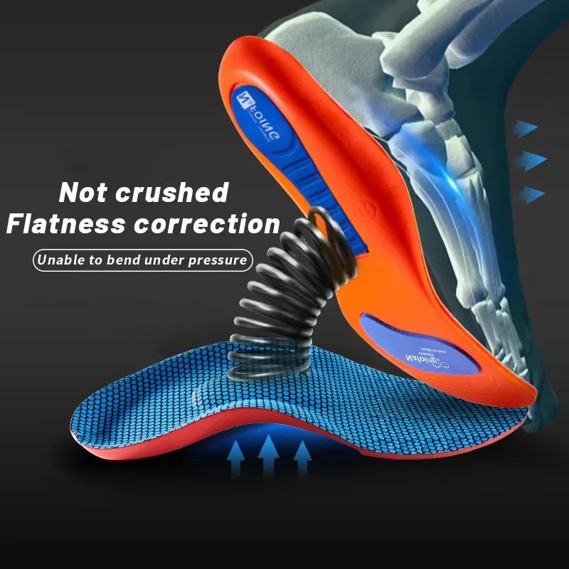 Orthopedic Insoles Arch Support Insole Flat Feet Plantar Fasciitis Shoe Pads Quality Leather Deodorising Shoe Sole 1Pair 2026